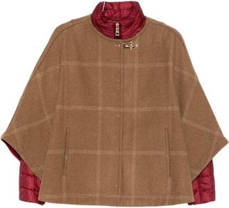 Fay Layered Beige Wool-Blend Jackets