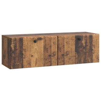 vidaXL Mueble De Tv De Pared 98 X 31 X 30 Cm Madera Envejecida Vidaxl