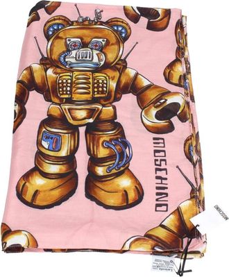 Moschino Modal en Kasjmier Sjaal - Dames - Wintersjaals - Roze - ONE Size - Kasjmier - Accessoires