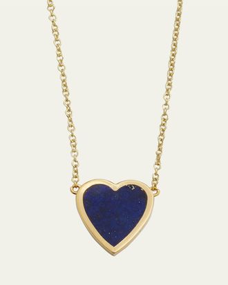 Jennifer Meyer 18k Mini Inlay Heart Necklace
