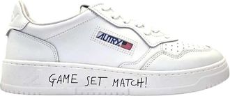 Autry Medaglia Basso Uomo Ml08 Match/Pelle Totale/Bianco