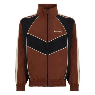 Palm Angels Heren, Sweatshirts & Hoodies, Bruin, Maat: M Poliester