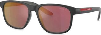 Prada PS 06Ys Ufk 10A Zonnebrillen - Heren - Zonnebrillen - Grijs - 56 MM - Accessoires