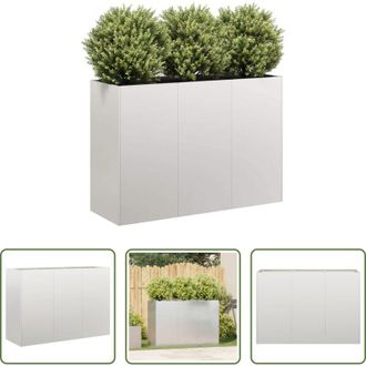 vidaXL vidaXL Fioriera per giardino - Fioriera 120x40x80 cm in Acciaio Inox