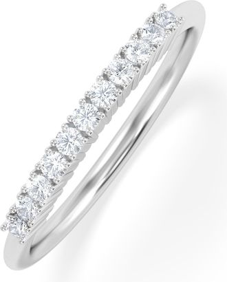 The Diamond Store Twilight Lab Diamond 0.15ct H/SI Half Eternity Ring in 925 Silver