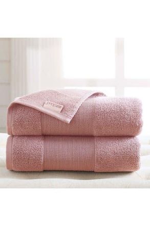 Modern Threads Air Cloud Oversized Bath Sheet - Set of 2 - White in Blush at Nordstrom Rack
