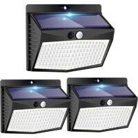 OEM Foco Led Solar Inal&aacute;mbrico De 3 Modos Para Exteriores Con Sensor De Movimiento [paquete De 3] Para Decoraci&oacute;n De Jard&iacute;n - Crezuo