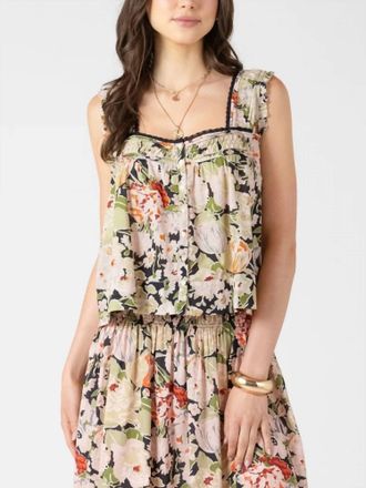 Dex Clothing Pintuck Tank In Vintage Rose
