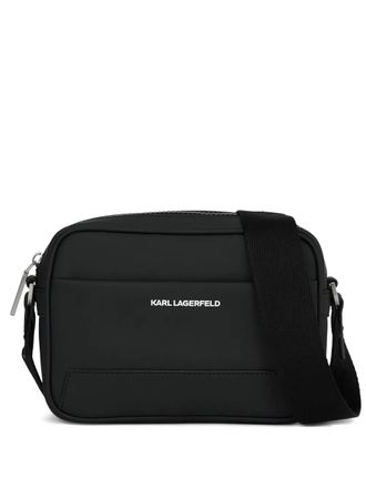 Karl Lagerfeld logo bag - men - Polyester/Polyurethane - OS - Black