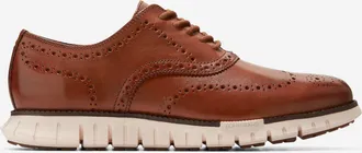 Cole Haan Mens Zerøgrand Remastered Wingtip Oxford Shoes - Brown Size 10.5