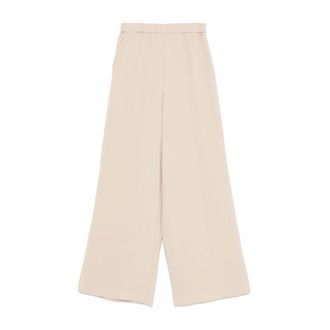 Max Mara Wide Trousers, female, Beige, Size: XS Ernesta Wide-leg Trousers