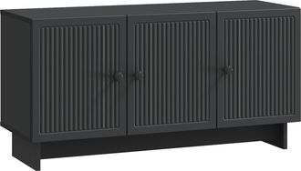vidaXL Mueble De Tv 99 X 34,5 X 50 Cm Negro Madera De Ingenier&iacute;a Vidaxl