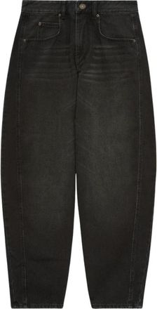 Isabel Marant Oriane Pants - Dames - Loose Fit Jeans - Zwart - L - Katoen - Jeans