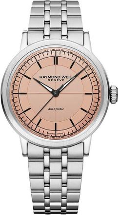 Raymond Weil Millesime Automatic Salmon Dial Mens Watch 2925-ST-80001