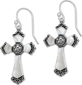 Samuel B. Silver Pearl Earrings