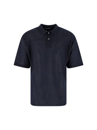 White Sand Polo In Misto Lino