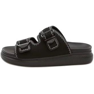 Alexander McQueen Schoenen, Heren, Zwart, 40 EU, Leer, Sandaal