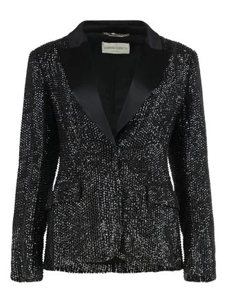 Alberta Ferretti stud-embellished blazer - Black