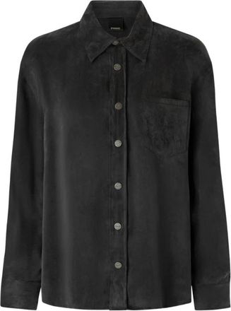 Pinko Shirts - Dames - Overhemden - Zwart - S - Overhemden