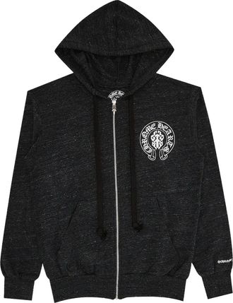 Chrome Hearts American Flag zip-up hoodie - Black