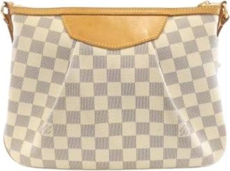 Louis Vuitton Pre-owned Siracusa PM Schoudertas - Dames - Vintage Schoudertas - Beige - ONE Size - Vintage