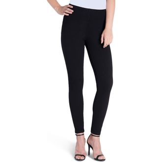 Lyss&eacute; ntials Toothpick Denim Leggings in Black at Nordstrom, Size X-Large