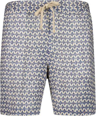 120% Lino Heren, Korte broeken, Blauw, Maat: 2XL Linnen