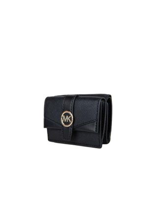 Michael Kors Extra-Small Flap Trifold Wallet - Black