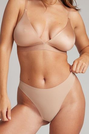 Negative Underwear Base High Thong in Buff at Nordstrom, Size Xx-Large