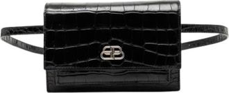 Balenciaga Pre-owned Belt Bags, female, Black, Size: ONE SIZE Pre-owned Embossed Leather Belt Bag