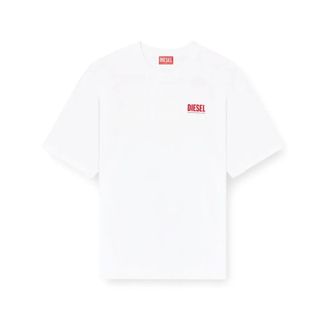 Diesel Tops, Heren, Wit, S, T-Boxt-Bisk T-shirt