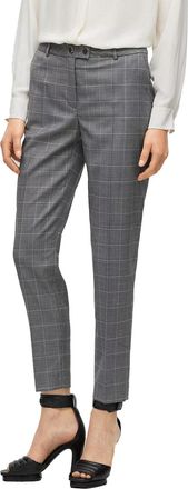 HUGO BOSS Dames/Dames geruite rechte broek (Grijs)