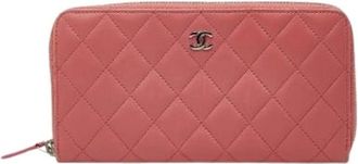Chanel Pre-owned Wallets, female, Pink, Size: ONE SIZE Pre-owned Vintage Wallet