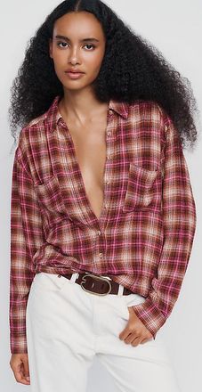 Pilcro Hadley Relaxed Plaid Buttondown Shirt