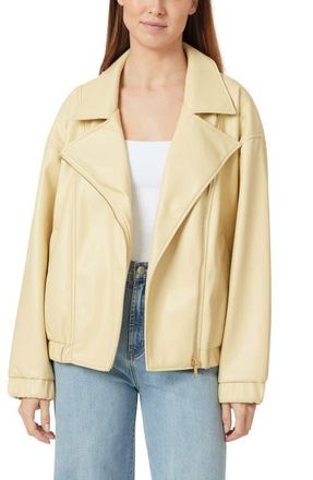 Habitual Oversize Faux Leather Moto Jacket in Boulder at Nordstrom, Size X-Small