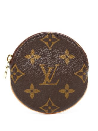 Louis Vuitton 2005 Monogram zip coin purse - women - PVC/Calf Leather - One Size - Brown