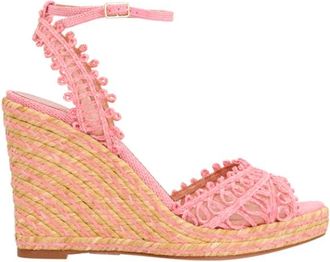 Aquazzura Schoenen, Dames, Roze, 36 1/2 EU, Kahlo Espadrille Wedge 105