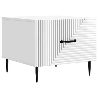 vidaXL Mesa De Caf&eacute; Brillante 49 X 50 X 40 Cm Madera De Ingenier&iacute;a Vidaxl