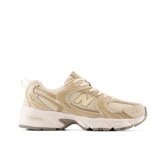 New Balance Kids 530 Lace in Beige/Brown Leather, size 3.5