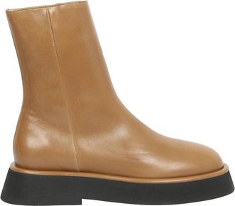 Wandler Bruine Enkellaarzen voor vrouwen - Dames - Enkellaarsjes - Bruin - 40 EU - Leer - Schoenen