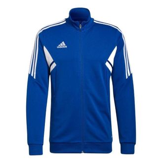 adidas Mens adidas Small Logo Side Stripe Casual Jacket Blue HB0005