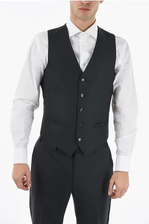 Corneliani CC COLLECTION Virgin Wool and Silk CERIM.RESET Waistcoat size 52