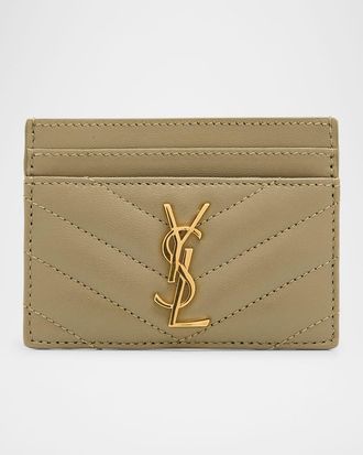 Saint Laurent YSL Card Case in Calf Leather