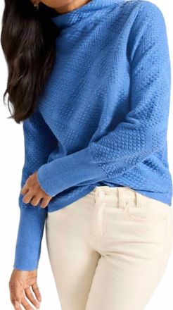 Nic+Zoe Textured Diamonds Sweater In Mineral