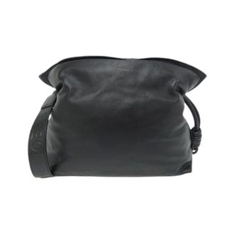 Loewe Pre-owned Shoulder Bags, female, Black, Size: ONE SIZE Pre-owned Leather Shoulder Bag