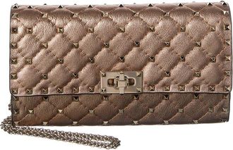 Valentino Rockstud Spike Leather Shoulder Bag