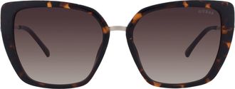 Guess Brown Gradient Cat Eye Ladies Sunglasses GF6199 52F 56