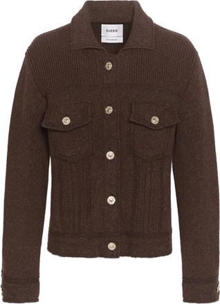 Barrie knitted jacket - Brown