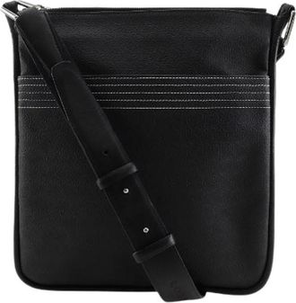 Loewe Pre-owned Repeat Anagram PVC Schoudertas - Heren - Vintage Schoudertas - Zwart - ONE Size - Vintage