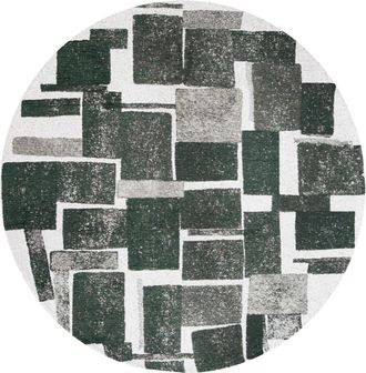Louis De Poortere Alfombra de poliéster verde, 140x140 cm